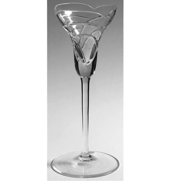 Rogaska Maestro Pattern Lead Crystal Candlestick Pair - 8” - Picture 2 of 9